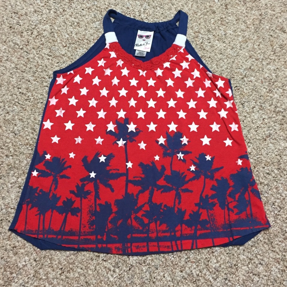 Girls XL shirt, red white and blue